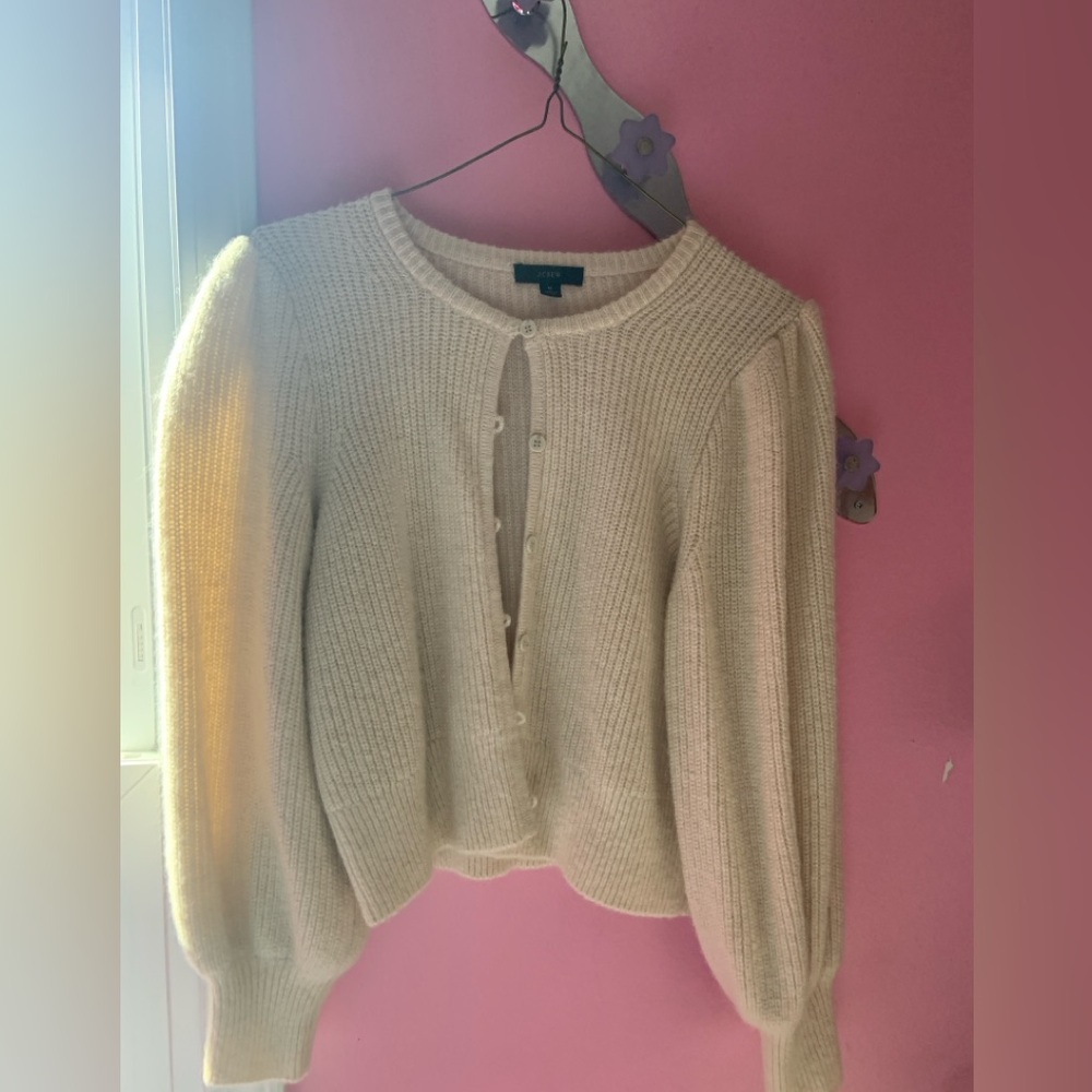 white sweater